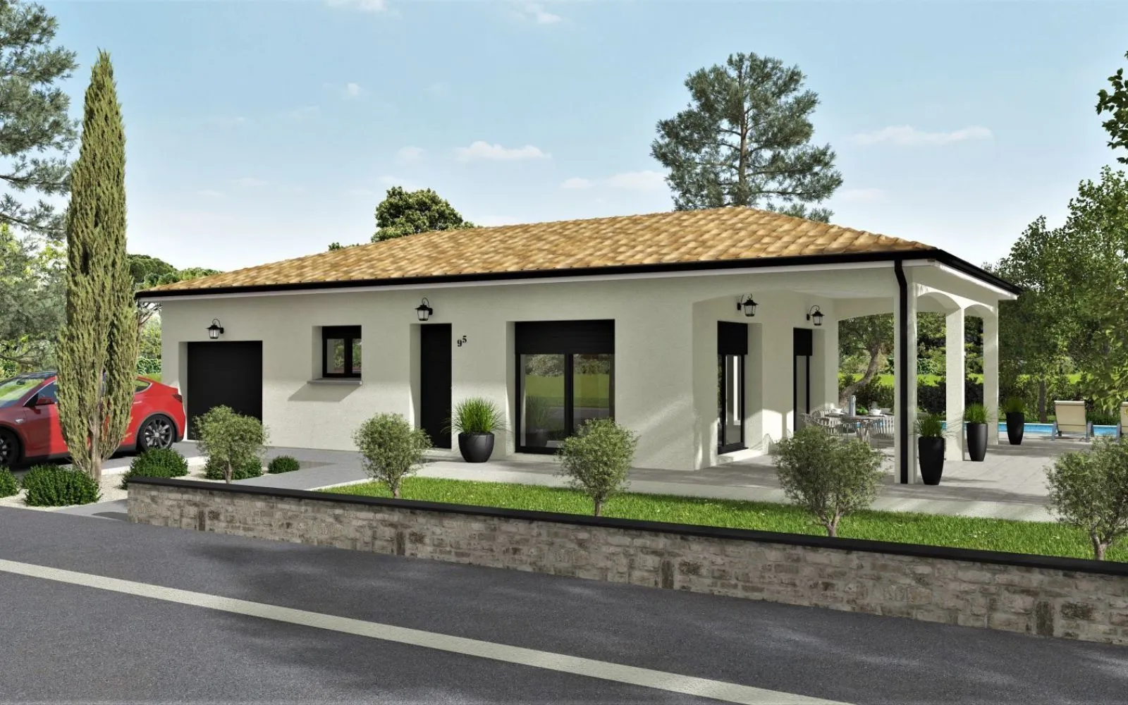Projet de construction d'une maison 95 m² avec terrain à DIEUPENTALE (82) au prix de 232350€. à Dieupentale — photo 1