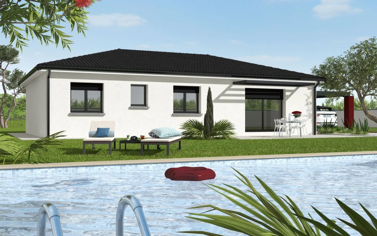 Projet de construction d'une maison 99 m² avec terrain à DIEUPENTALE (82) au prix de 196300€. à Dieupentale — photo 2