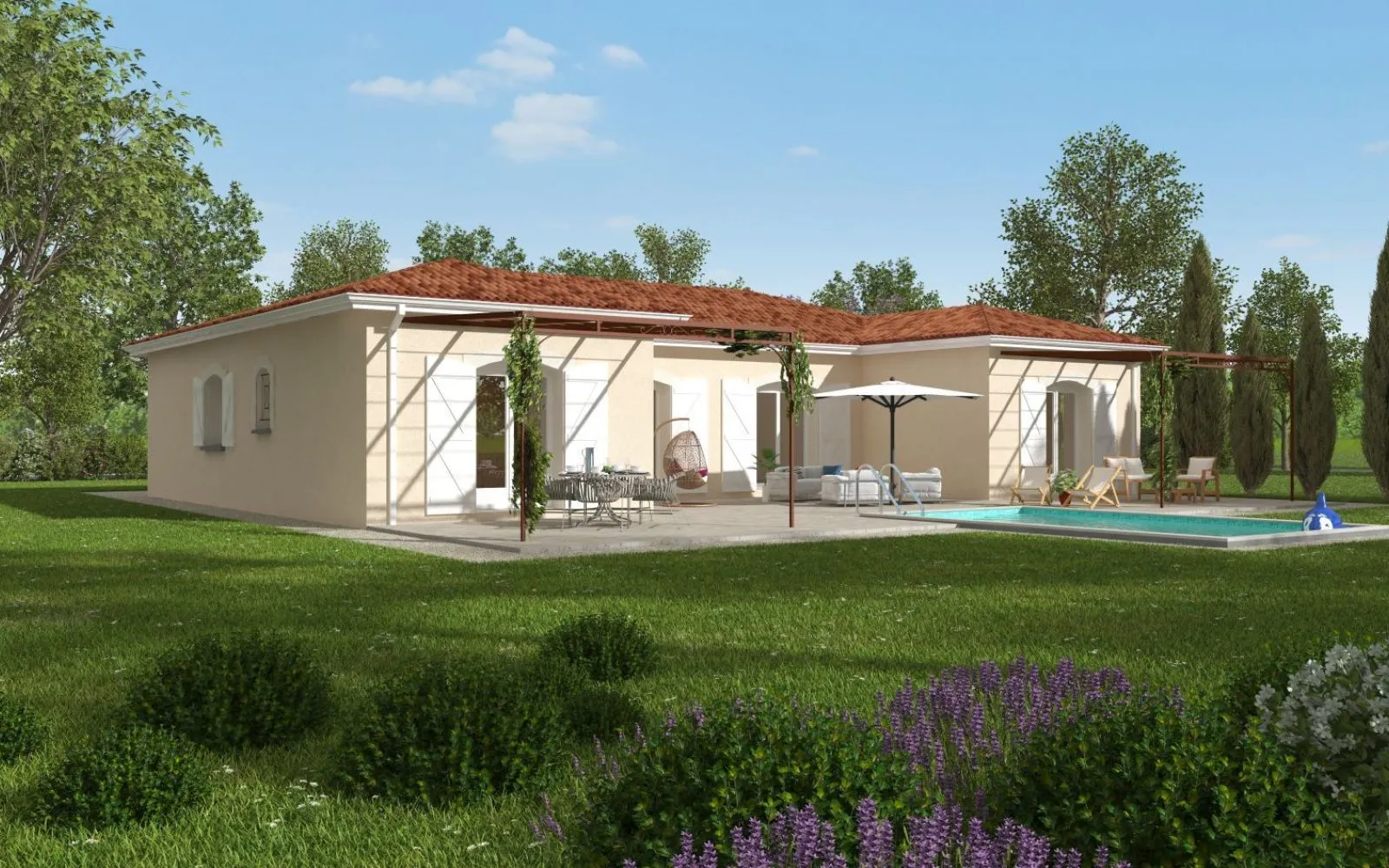 Projet de construction d'une maison 125 m² avec terrain à NEGREPELISSE (82) au prix de 256250€. à Nègrepelisse — photo 1