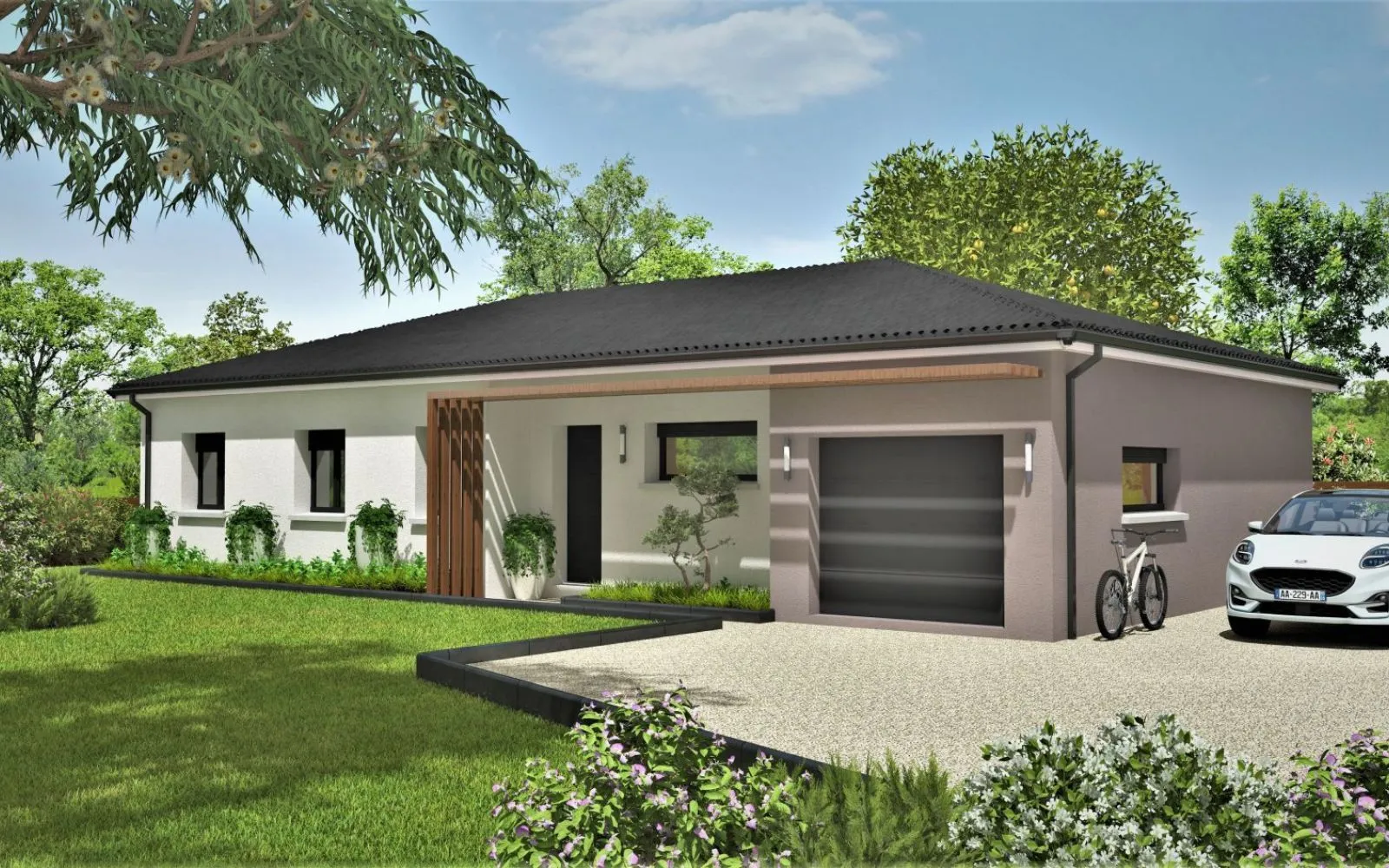 Projet de construction d'une maison 109 m² avec terrain à CAZES-MONDENARD (82) au prix de 239300€. à Cazes-Mondenard — photo 1