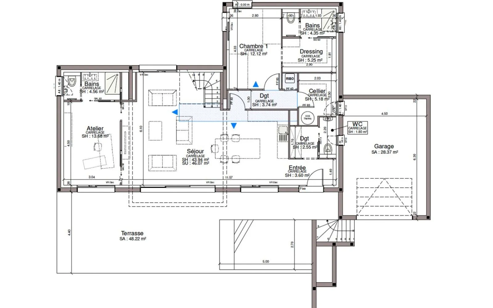 Projet de construction d'une maison 128 m² avec terrain à LAVIT (82) au prix de 366938€. à Lavit — photo 3