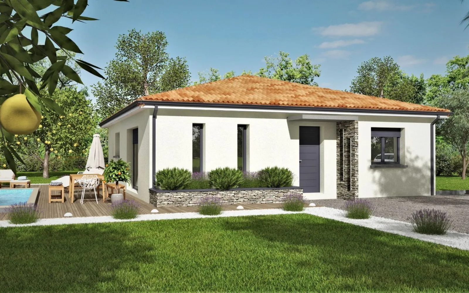 Projet de construction d'une maison 88 m² avec terrain à NEGREPELISSE (82) au prix de 169400€. à Nègrepelisse — photo 3