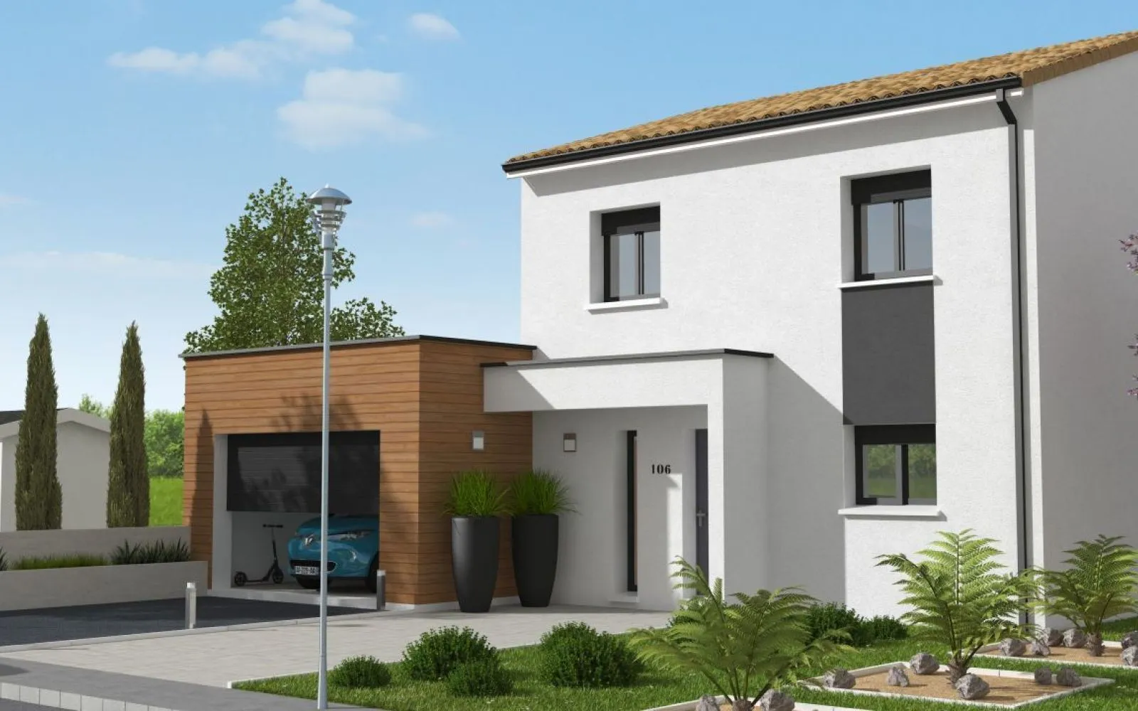 Projet de construction d'une maison 106 m² avec terrain à LAUZERTE (82) au prix de 217349€. à Lauzerte — photo 1