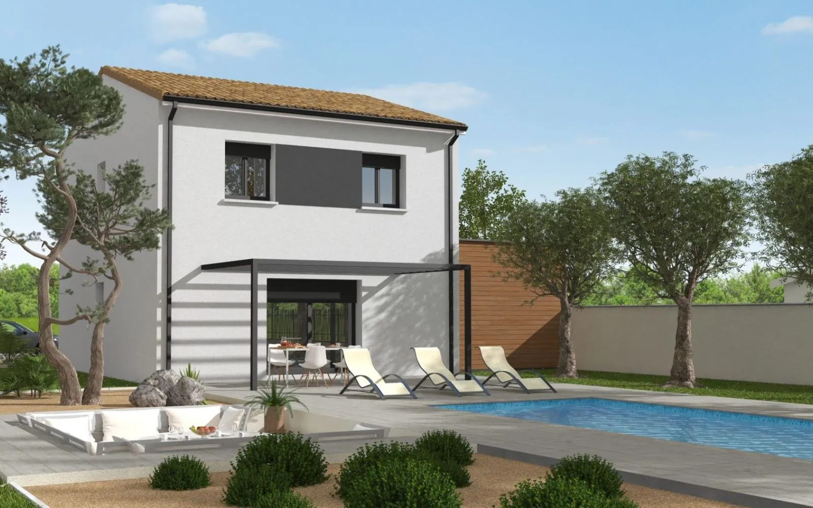 Projet de construction d'une maison 106 m² avec terrain à LAUZERTE (82) au prix de 217349€. à Lauzerte — photo 2