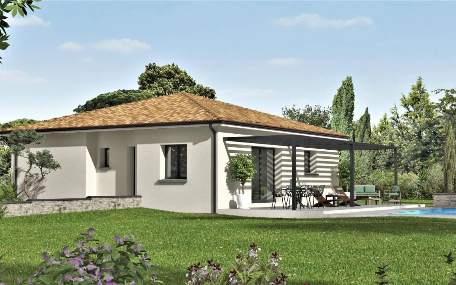 Projet de construction d'une maison 86 m² avec terrain à MONTBARTIER (82) au prix de 190350€. à Montbartier — photo 2