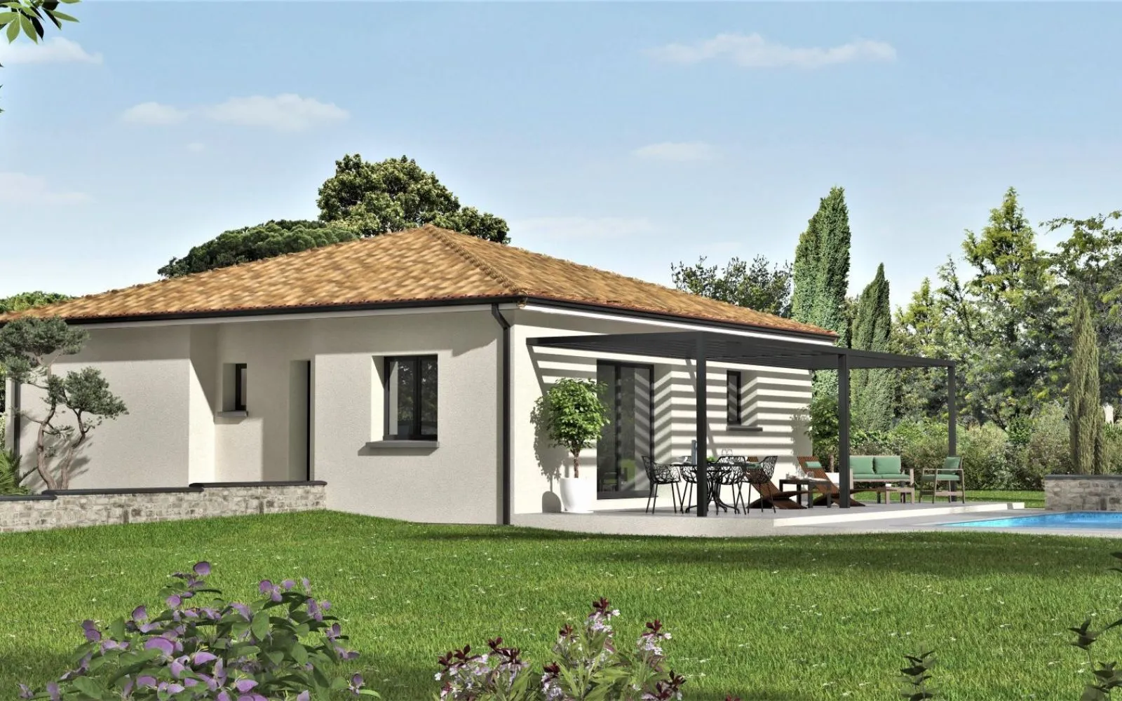 Projet de construction d'une maison 86 m² avec terrain à MONTBARTIER (82) au prix de 190350€. à Montbartier — photo 3