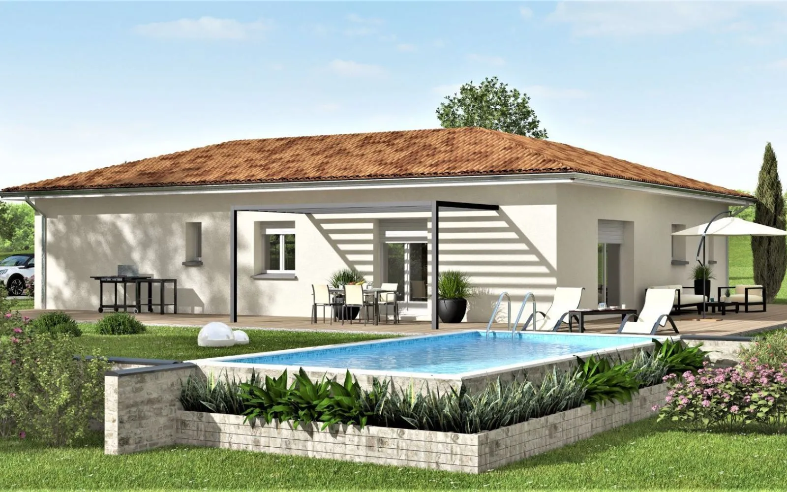 Projet de construction d'une maison 115 m² avec terrain à SEPTFONDS (82) au prix de 229650€. à Septfonds — photo 2