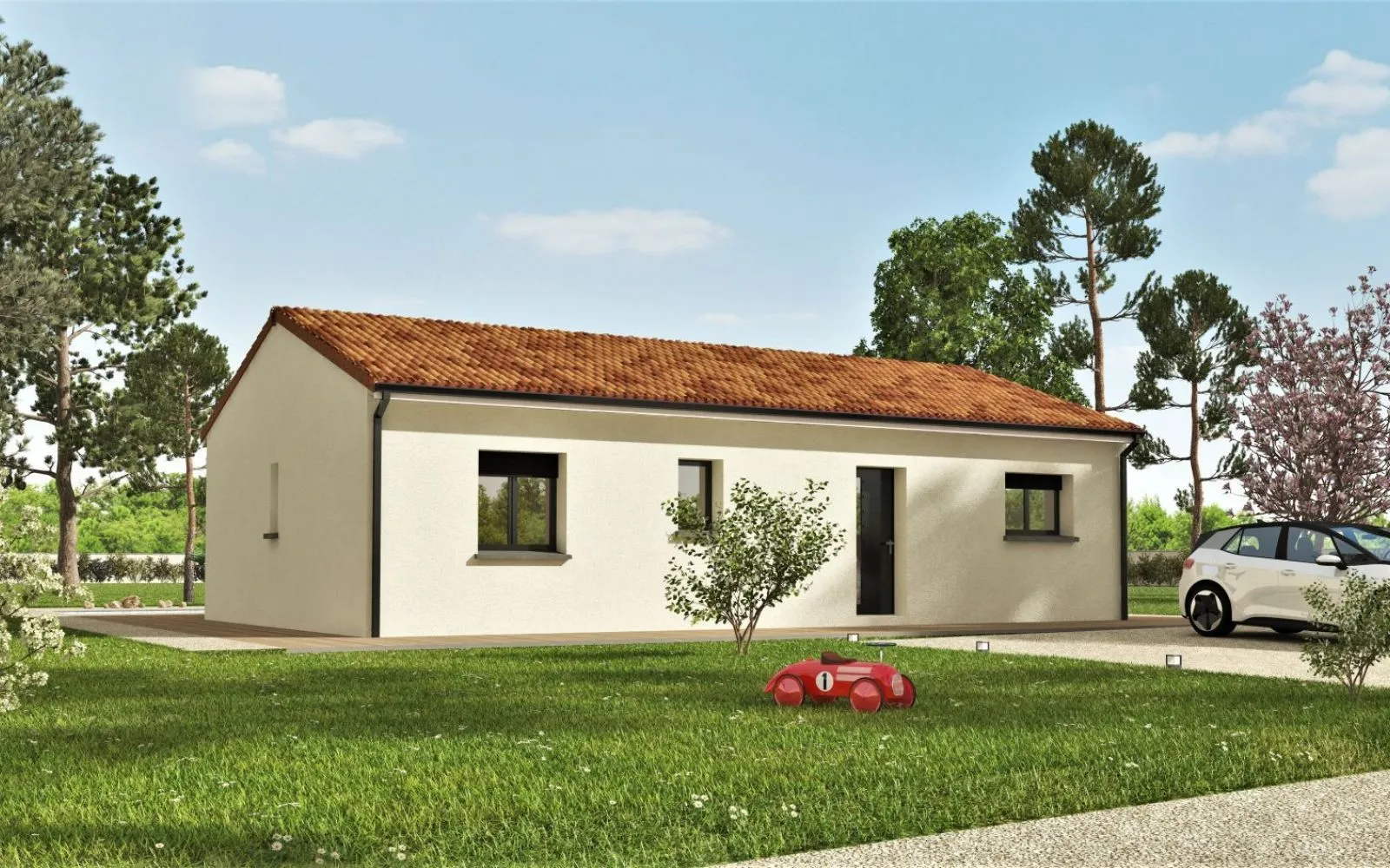 Projet de construction d'une maison 84 m² avec terrain à BRUNIQUEL (82) au prix de 173900€. à Bruniquel — photo 1