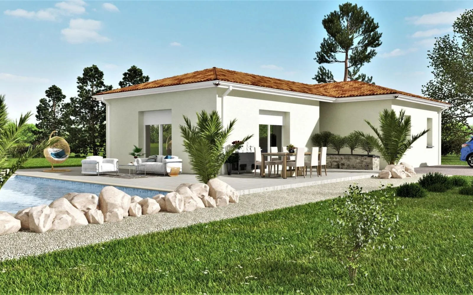 Projet de construction d'une maison 90 m² avec terrain à SEPTFONDS (82) au prix de 192200€. à Septfonds — photo 1