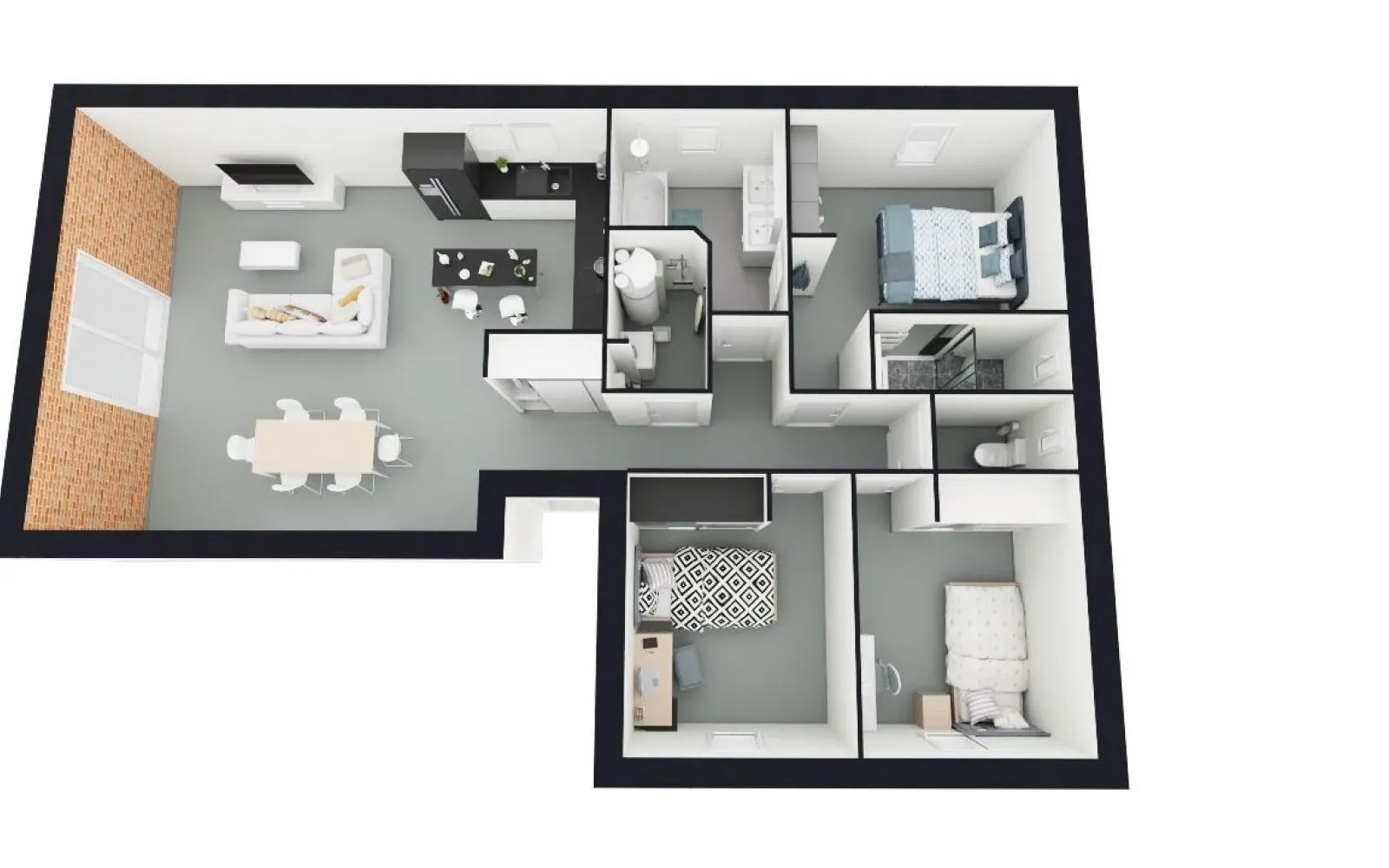 Projet de construction d'une maison 90 m² avec terrain à SEPTFONDS (82) au prix de 192200€. à Septfonds — photo 4