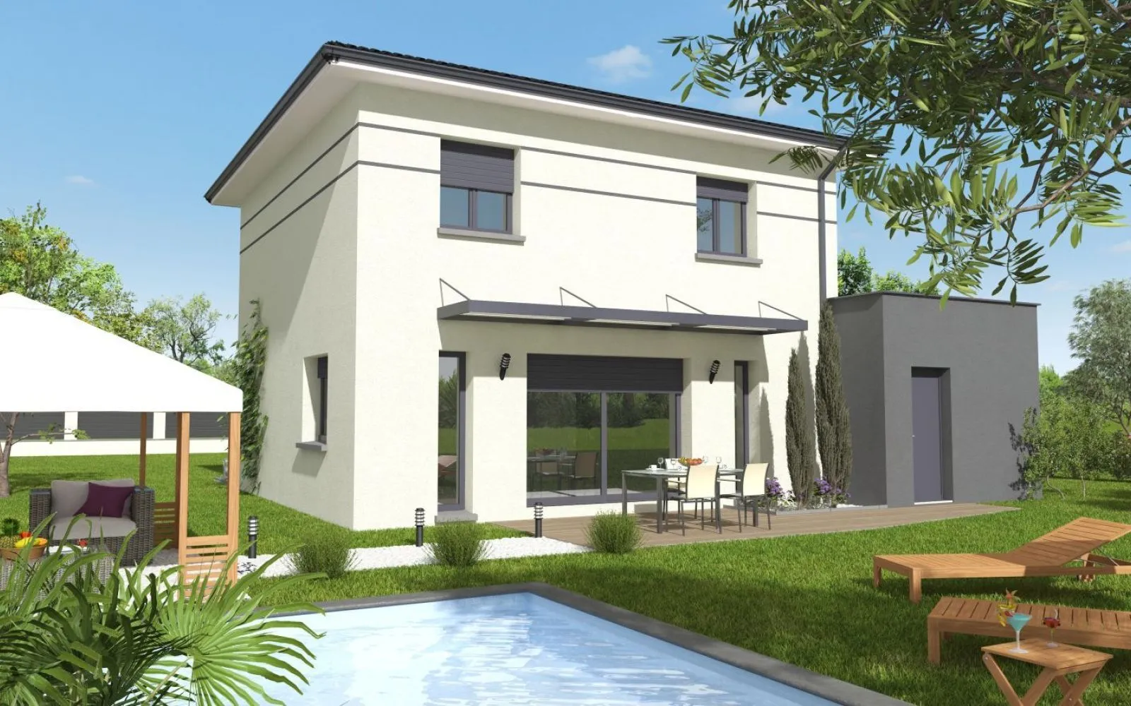 Projet de construction d'une maison 105 m² avec terrain à REYNIES (82) au prix de 206300€. à Reyniès — photo 2