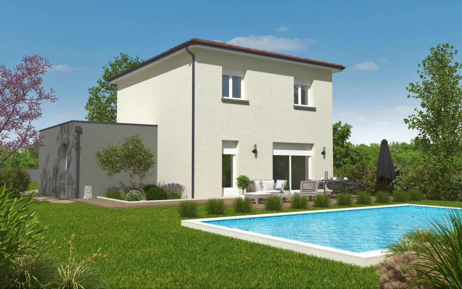Projet de construction d'une maison 92 m² avec terrain à PUYGAILLARD-DE-QUERCY (82) au prix de 194200€. à Puygaillard-de-Quercy — photo 1