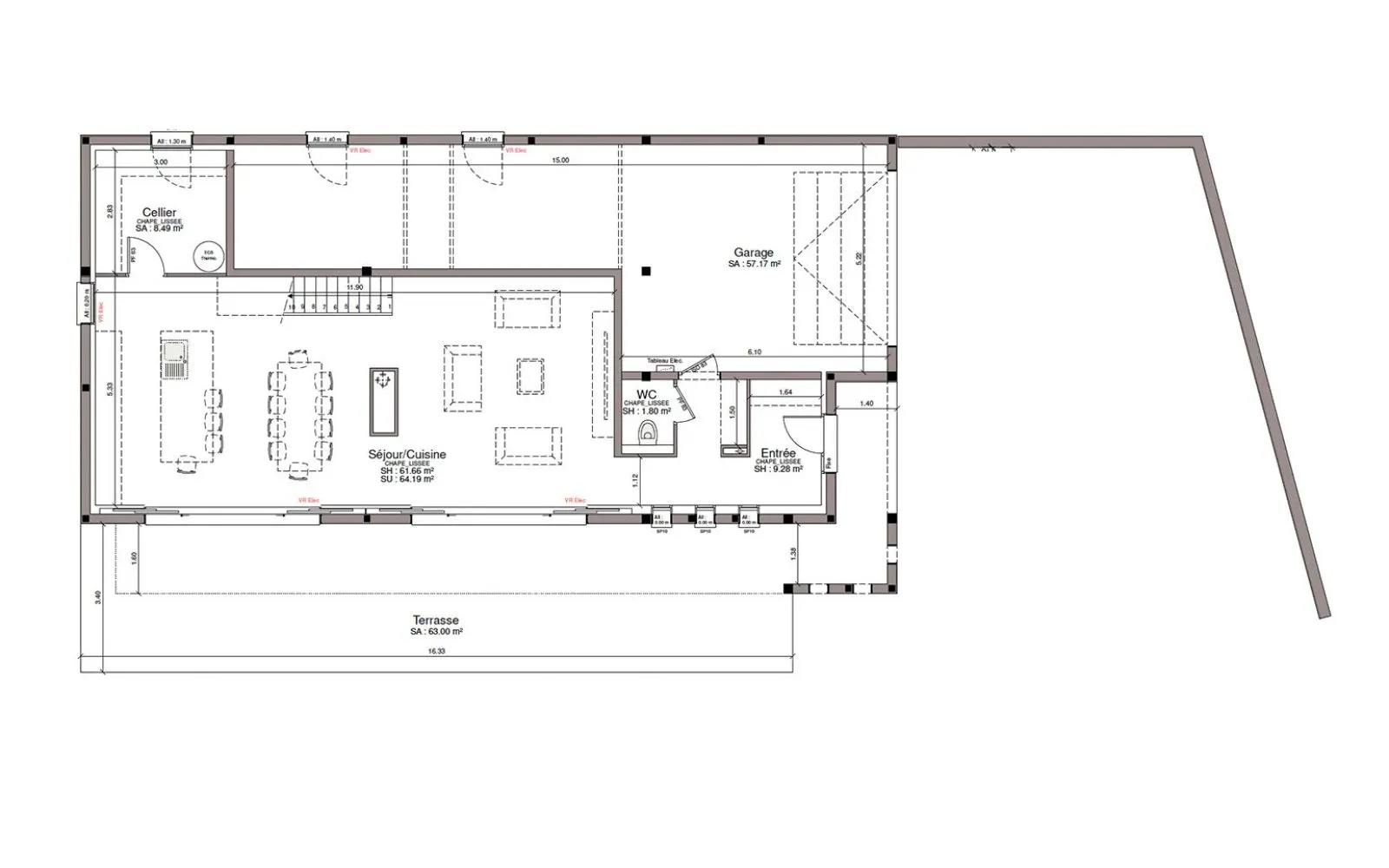 Projet de construction d'une maison 166 m² avec terrain à LARRAZET (82) au prix de 468314€. à Larrazet — photo 3