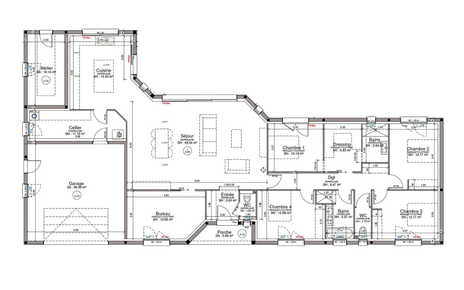 Projet de construction d'une maison 168 m² avec terrain à SAVENES (82) au prix de 429340€. à Savenès — photo 7