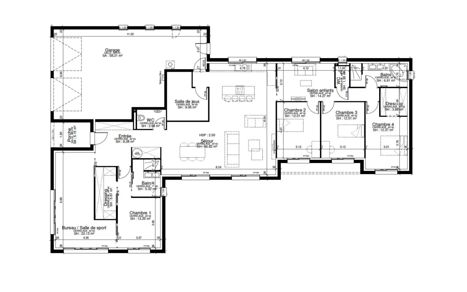 Projet de construction d'une maison 187 m² avec terrain à MARIGNAC (82) au prix de 473749€. à Marignac — photo 3