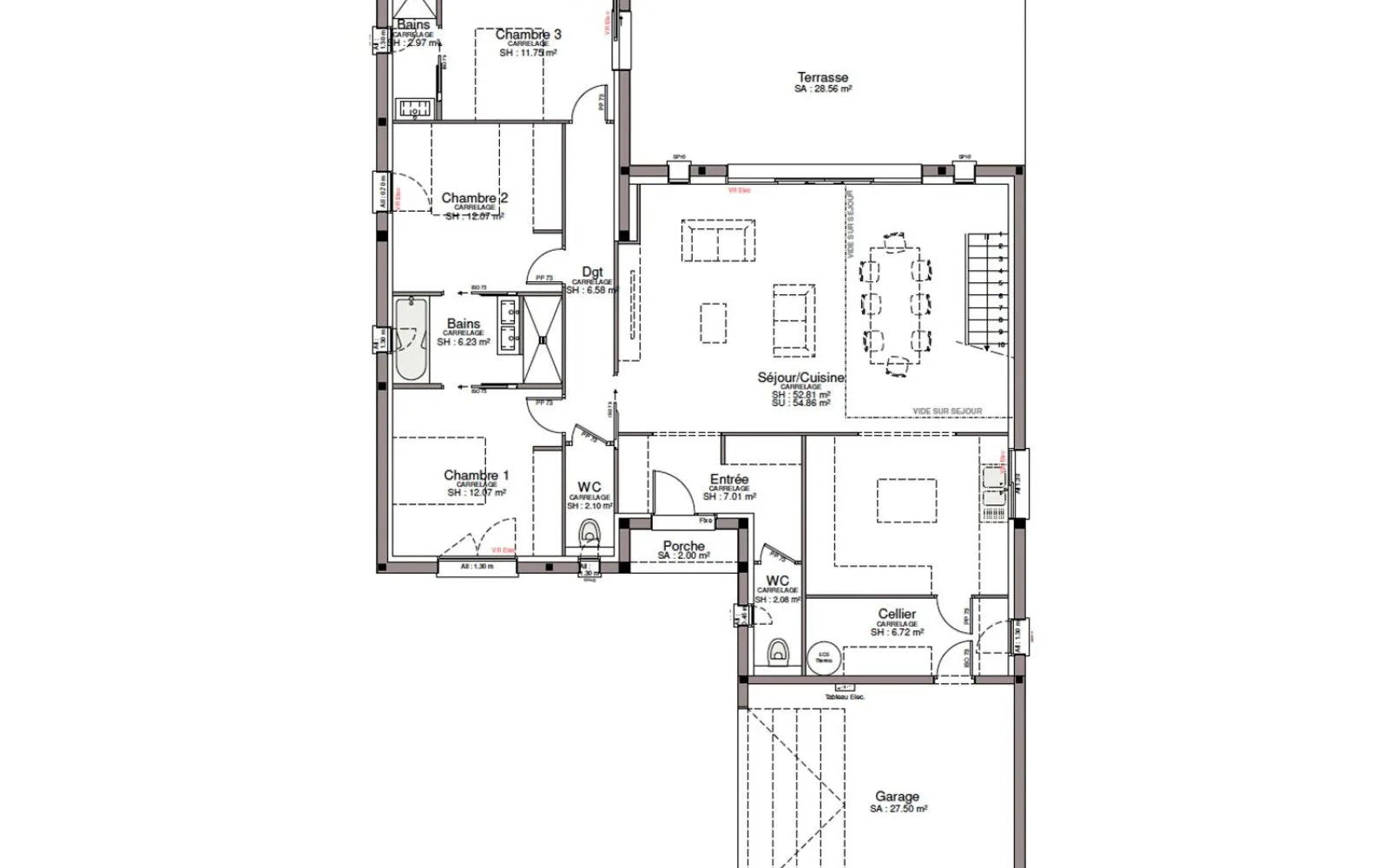 Projet de construction d'une maison 156 m² avec terrain à FINHAN (82) au prix de 385723€. à Finhan — photo 3