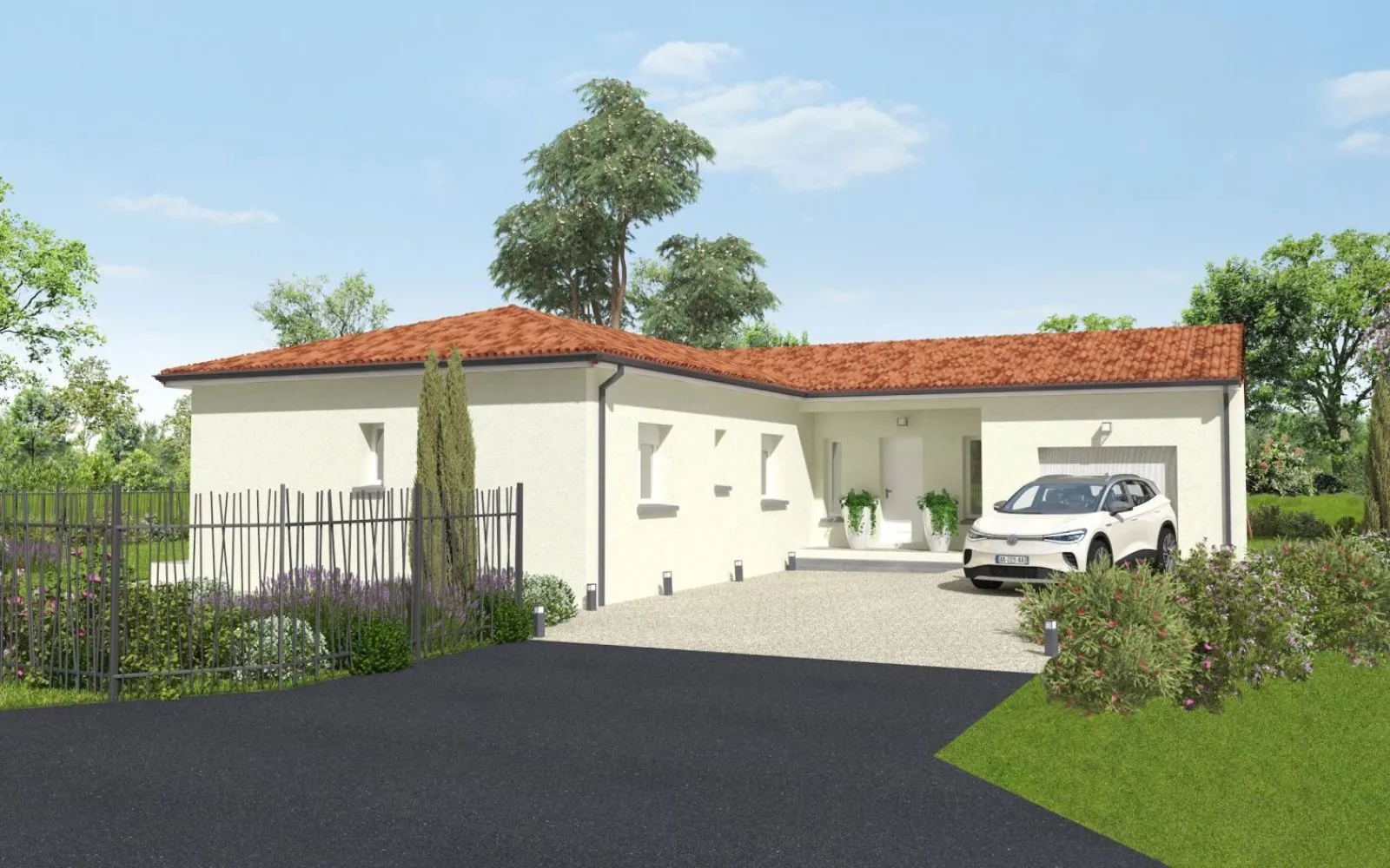 Projet de construction d'une maison Lyre de 118 m² avec terrasse couverte à PUJAUDRAN (32) au prix de 361000€. à Pujaudran — photo 4