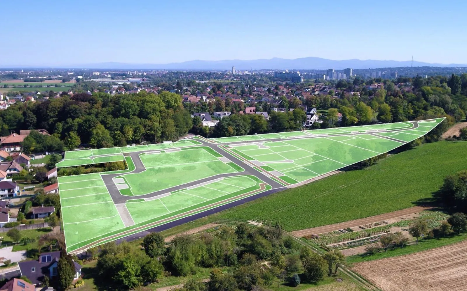 Terrain de 398 m² à MORSCHWILLER-LE-BAS (HAUT-RHIN) à Morschwiller-le-Bas — photo 2