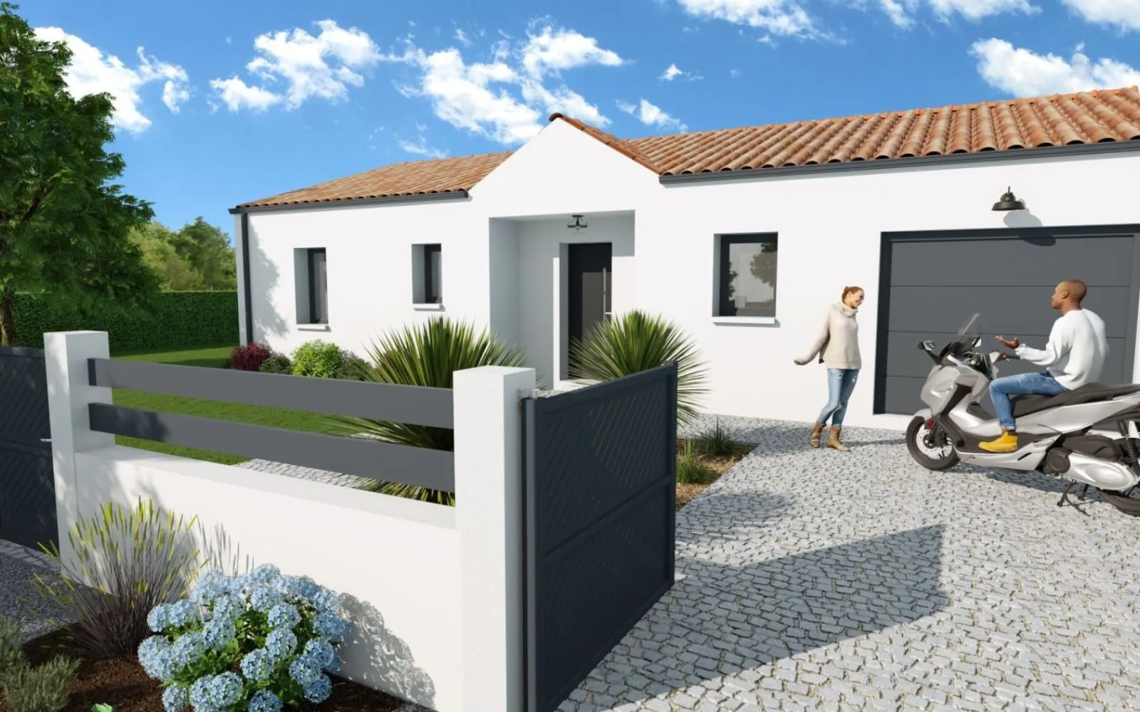 Projet de construction d'une maison 100 m² avec terrain à CHARRON (17) à Charron — photo 1