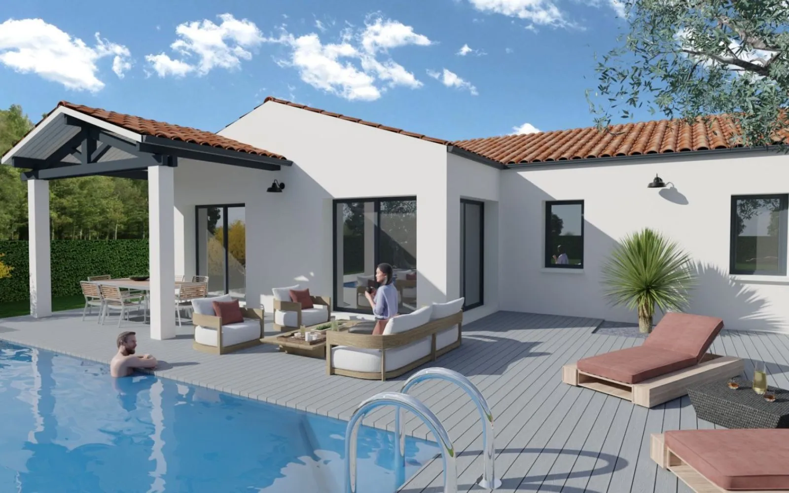 Projet de construction d'une maison 100 m² avec terrain à CHARRON (17) à Charron — photo 2