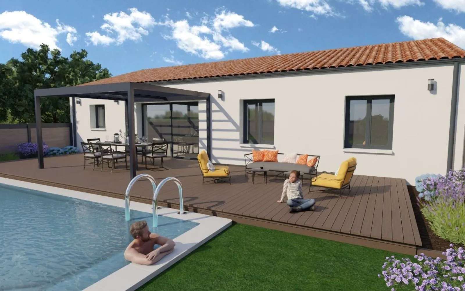 Projet de construction d'une maison 104 m² avec terrain à CHARRON (17) à Charron — photo 2