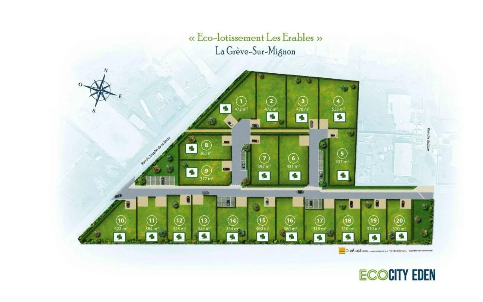 Terrain à bâtir de 310 m² à LA GREVE-SUR-MIGNON (17) à La Grève-sur-Mignon — photo 1