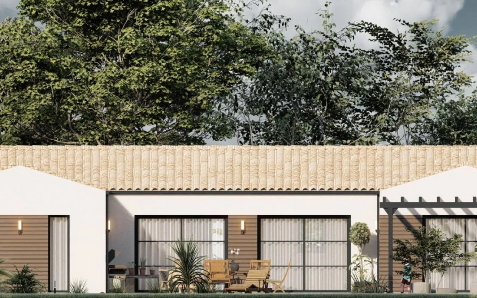 Projet de construction d'une maison 90 m² avec terrain à SAINT-SIMON-DE-PELLOUAILLE (17) à Saint-Simon-de-Pellouaille — photo 2