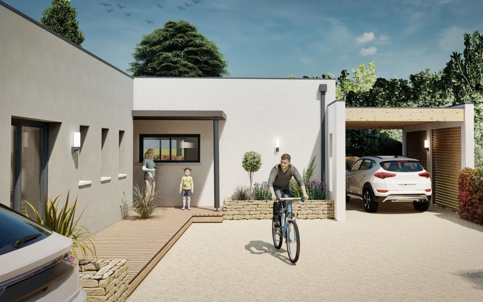 Projet de construction d'une maison 100 m² avec terrain à SAINT-SIMON-DE-PELLOUAILLE (17) à Saint-Simon-de-Pellouaille — photo 1