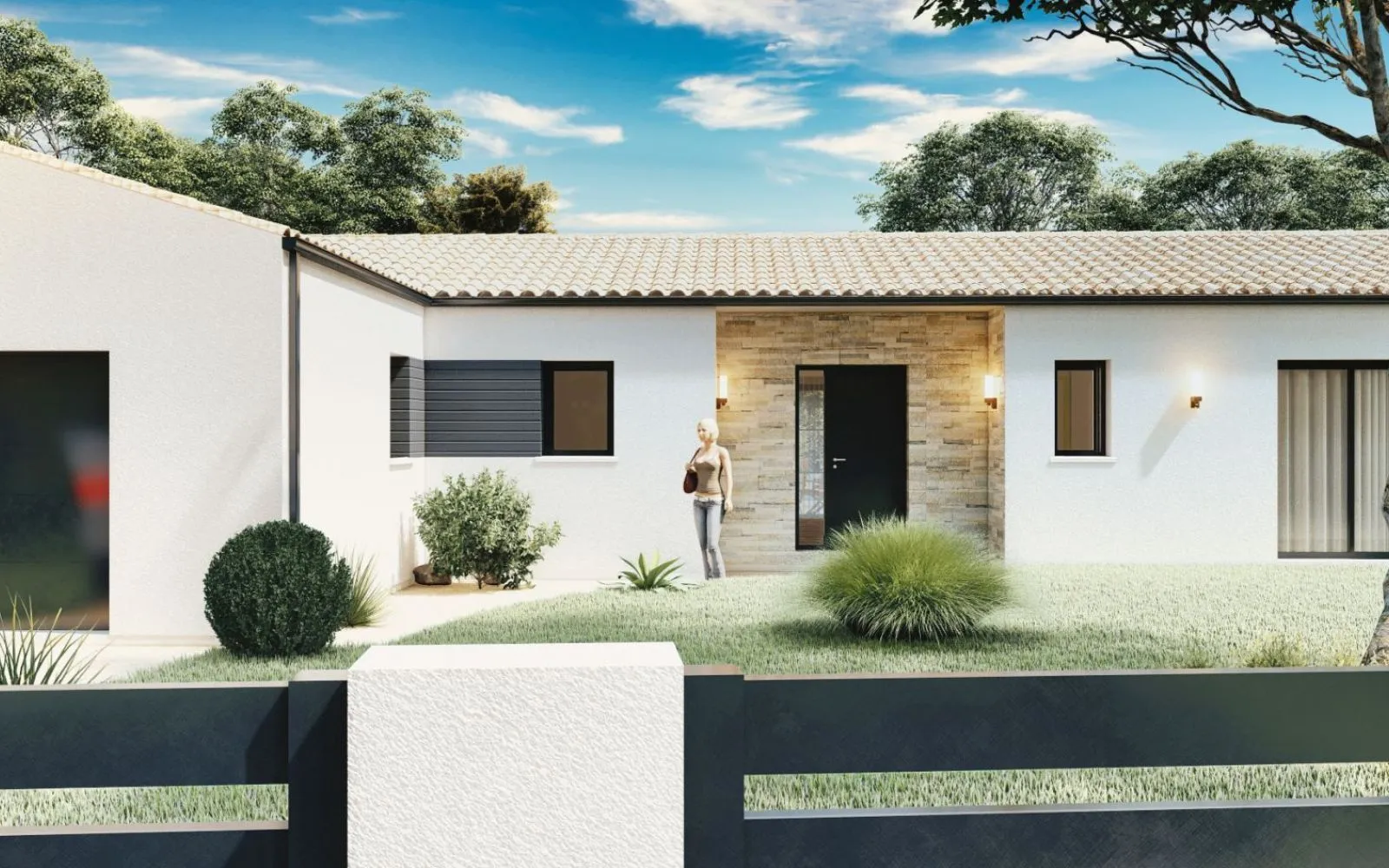 Projet de construction d'une maison 80 m² avec terrain à SAINT-SIMON-DE-PELLOUAILLE (17) à Saint-Simon-de-Pellouaille — photo 1