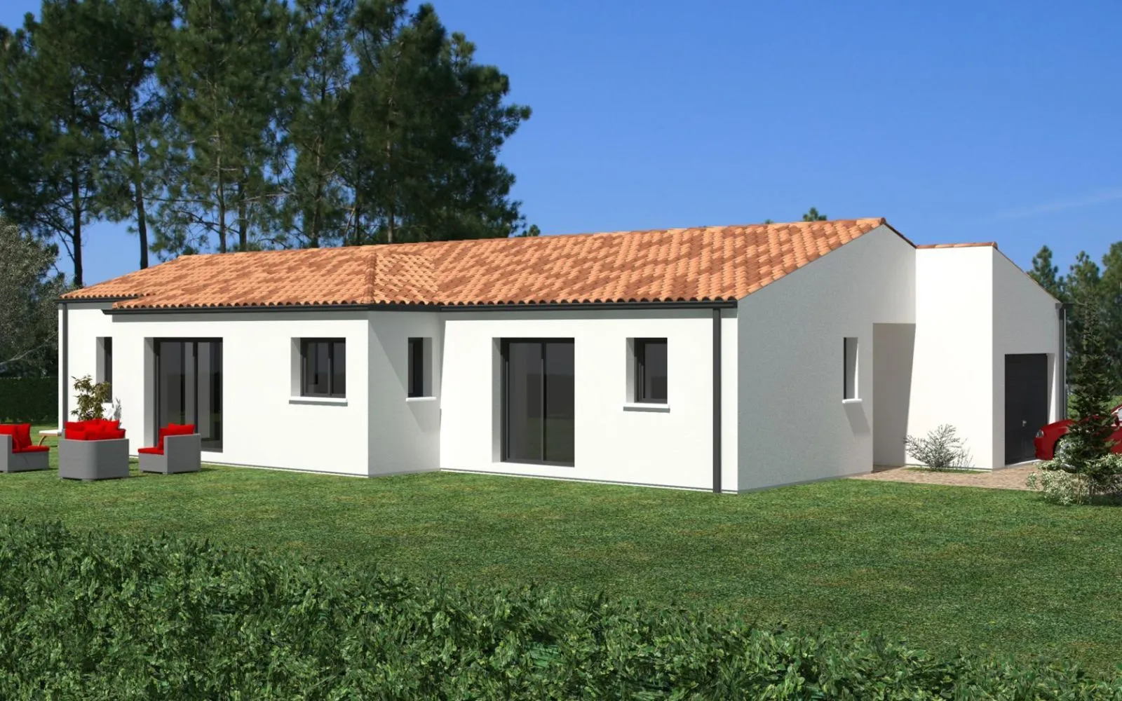 Projet de construction d'une maison 130 m² avec terrain à GEMOZAC (17) à Gémozac — photo 1