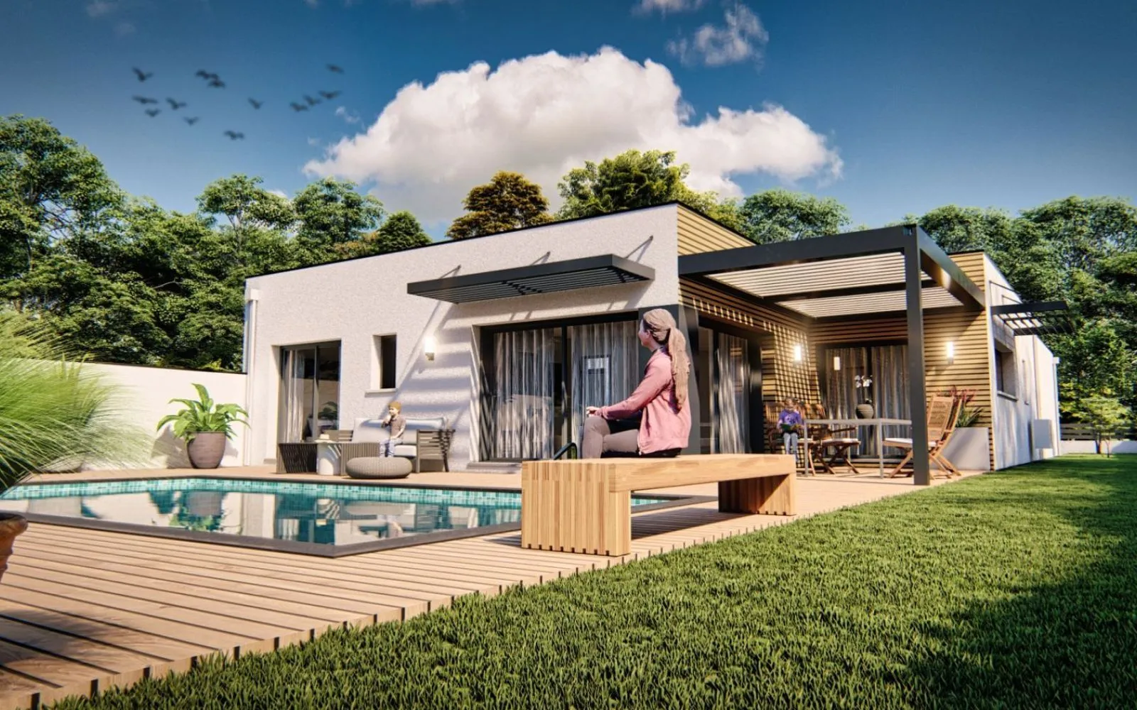 Projet de construction d'une maison 125 m² avec terrain à GEMOZAC (17) à Gémozac — photo 2