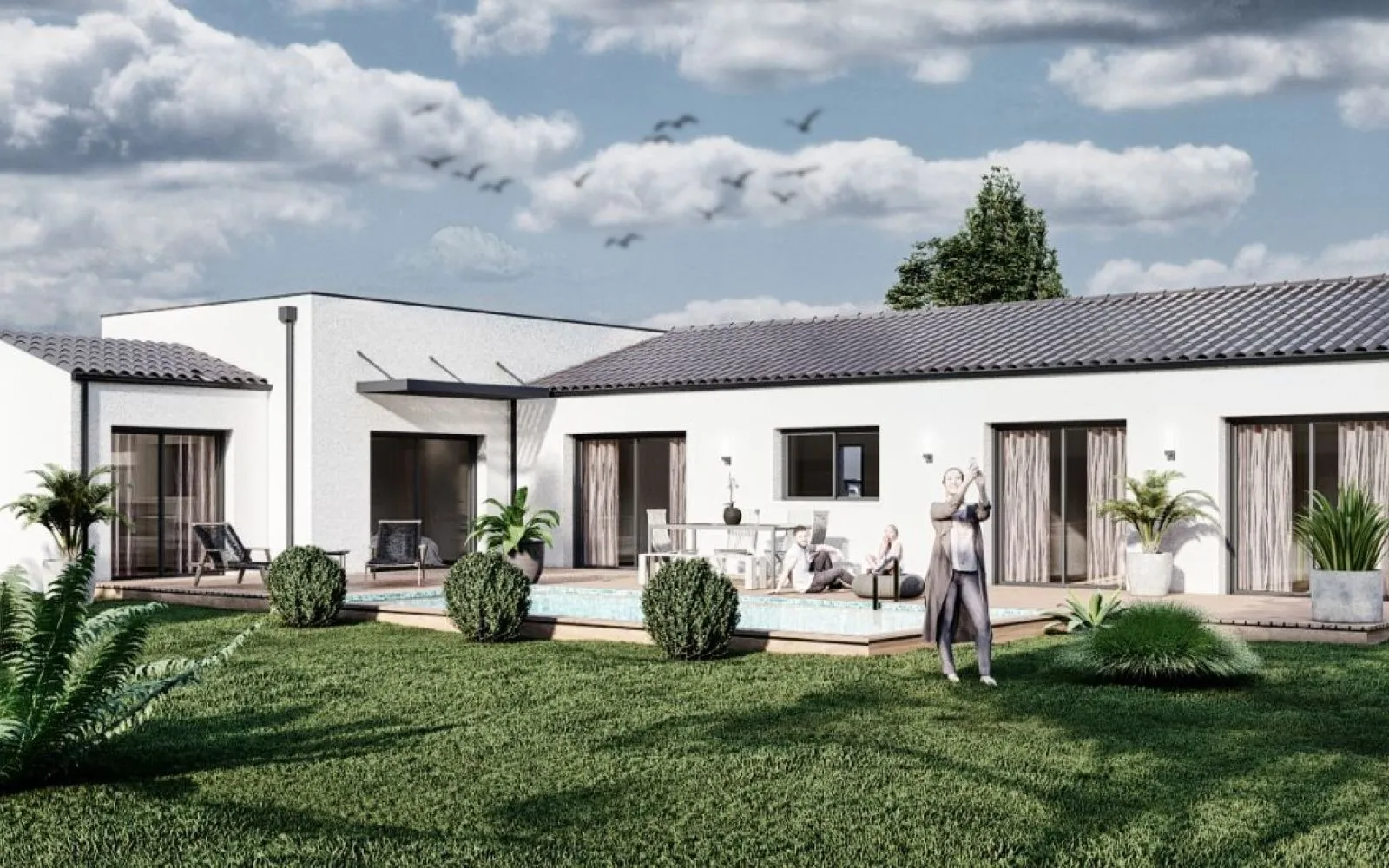 Projet de construction d'une maison 120 m² avec terrain à GEMOZAC (17) à Gémozac — photo 1