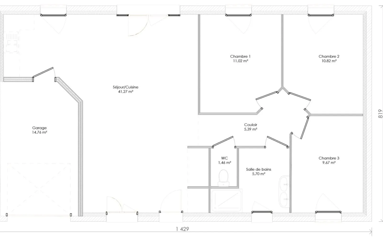 Projet de construction d'une maison 85 m² avec terrain à JUICQ (17) à Juicq — photo 6