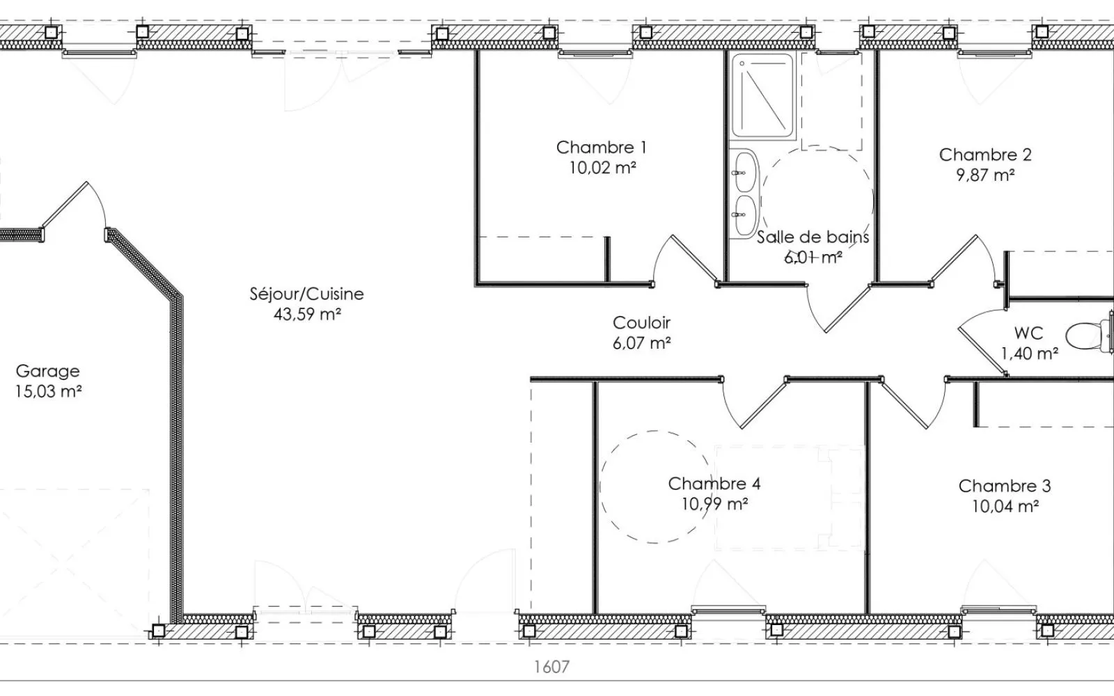 Projet de construction d'une maison 97 m² avec terrain à TESSON (17) à Tesson — photo 6