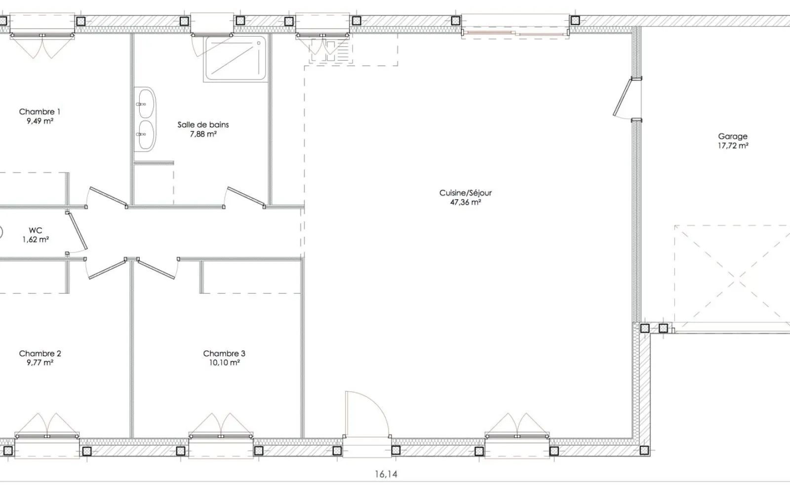 Projet de construction d'une maison 90 m² avec terrain à GEMOZAC (17) à Gémozac — photo 6