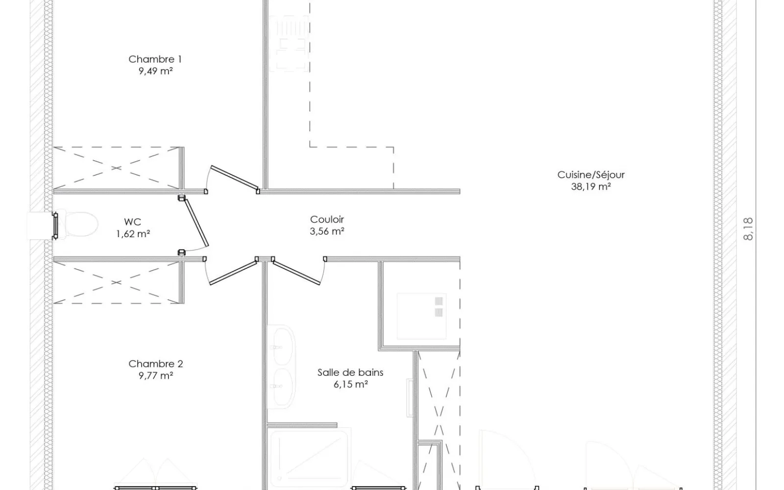 Projet de construction d'une maison 70 m² avec terrain à COURCON (17) à Courçon — photo 4
