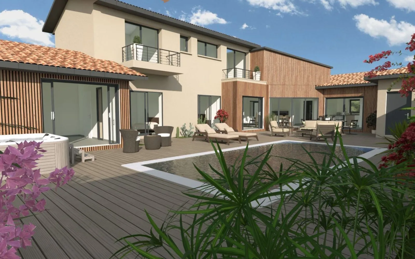 Projet de construction d'une maison 240 m² avec terrain à SAINT-GEORGES-DES-COTEAUX (17) à Saint-Georges-des-Coteaux — photo 1