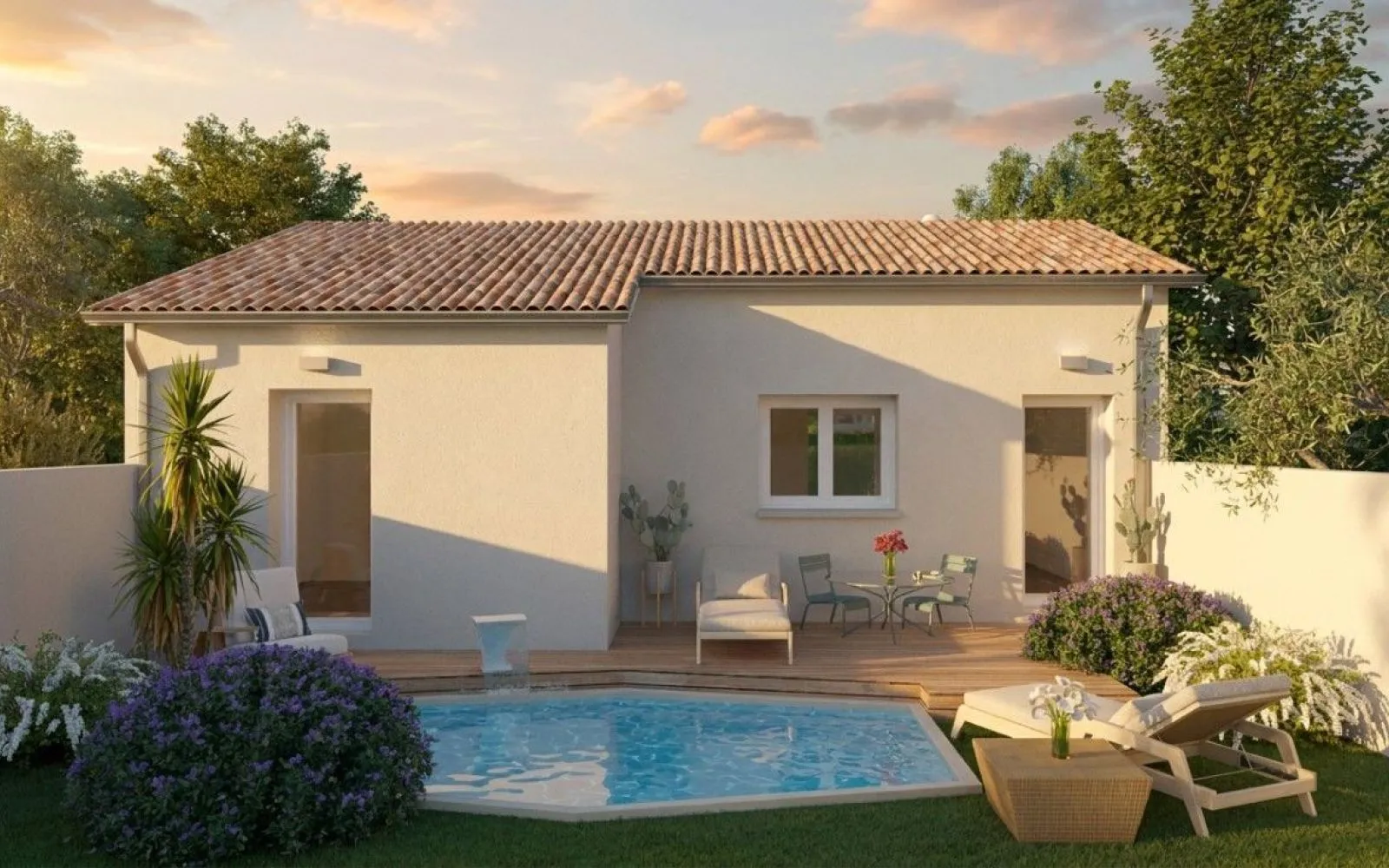 Projet de construction d'une maison 60 m² avec terrain à SAINT-GEORGES-DES-COTEAUX (17) à Saint-Georges-des-Coteaux — photo 3