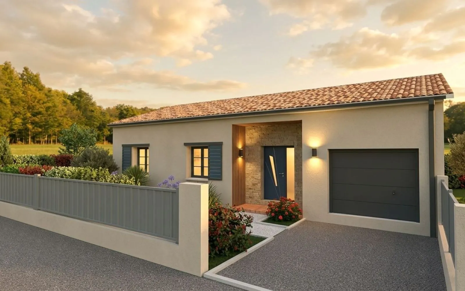Projet de construction d'une maison 89.98 m² avec terrain à NIEULLE-SUR-SEUDRE (17) à Nieulle-sur-Seudre — photo 1