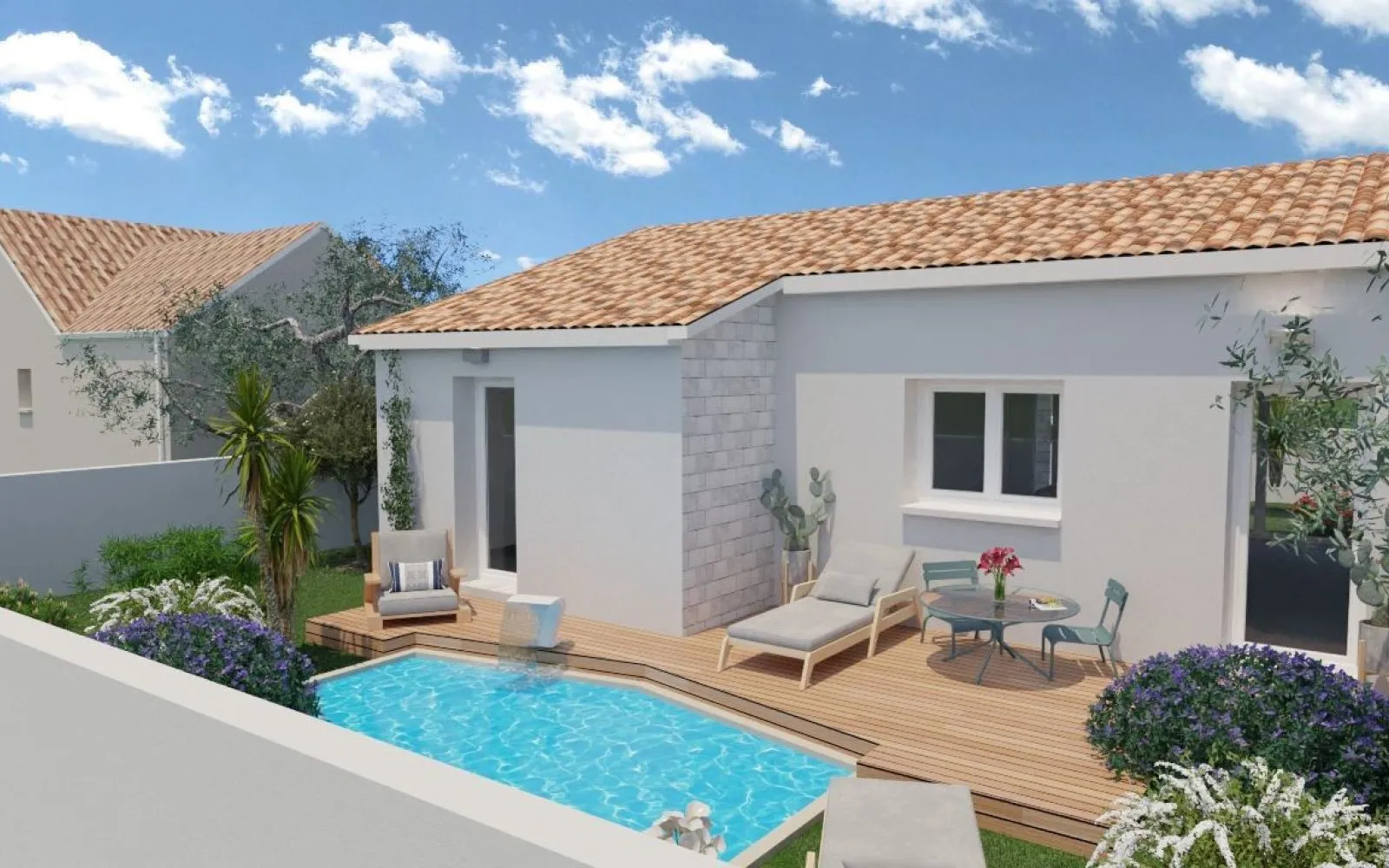 Projet de construction d'une maison 60 m² avec terrain à SAINT-VAIZE (17) à Saint-Vaize — photo 2