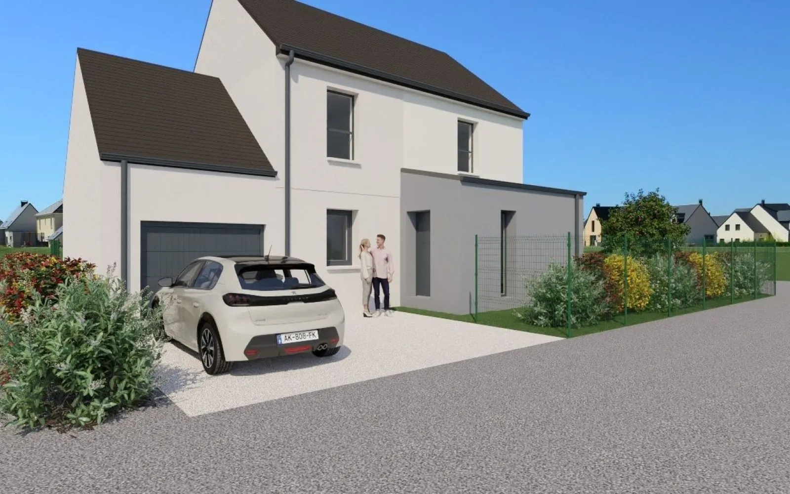 Projet de construction d'une maison 102 m² avec terrain à MONTAUBAN-DE-BRETAGNE (35) à Montauban-de-Bretagne — photo 1