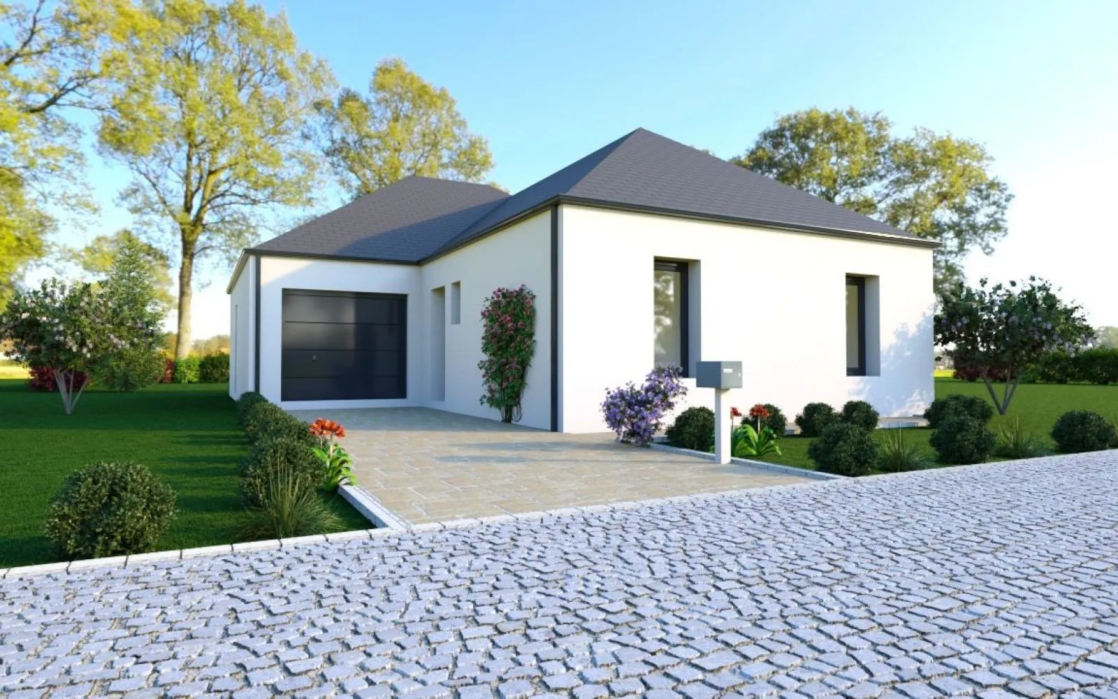 Projet de construction d'une maison 94.75 m² avec terrain à HEDE (35) à Hédé-Bazouges — photo 1