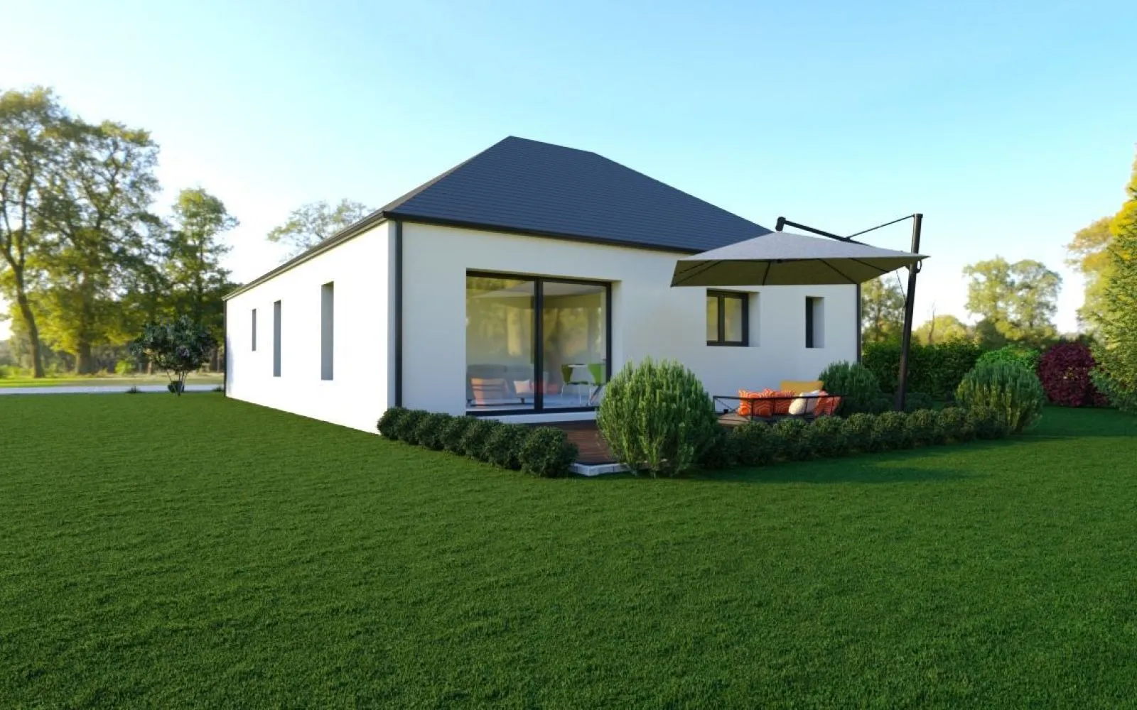 Projet de construction d'une maison 94.75 m² avec terrain à HEDE (35) à Hédé-Bazouges — photo 2