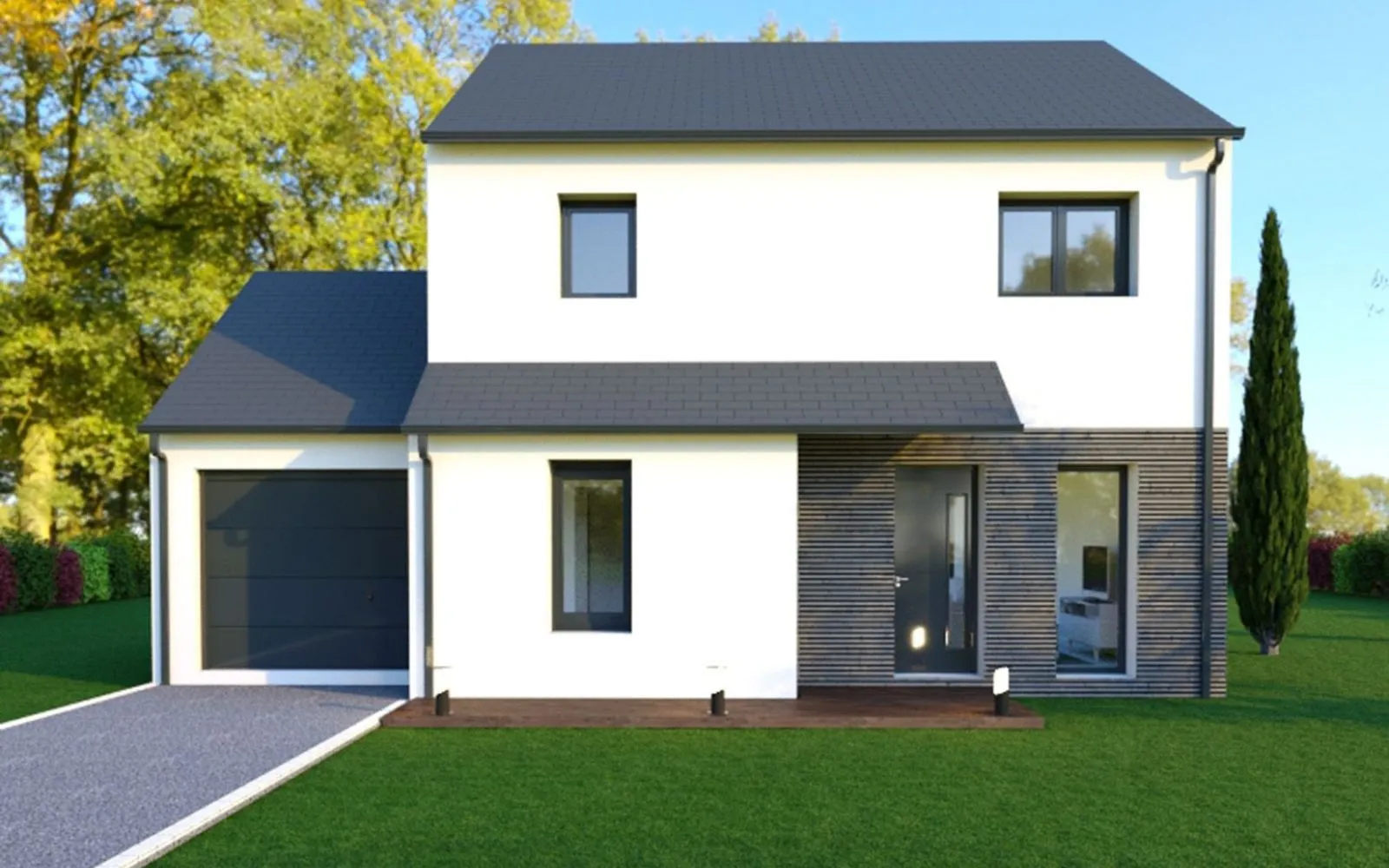 Projet de construction d'une maison 102.83 m² avec terrain à PLURIEN (22) à Plurien — photo 2