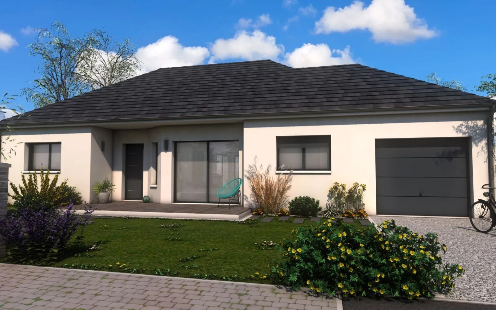 Projet de construction d'une maison 119.03 m² avec terrain à HEDE (35) à Hédé-Bazouges — photo 1