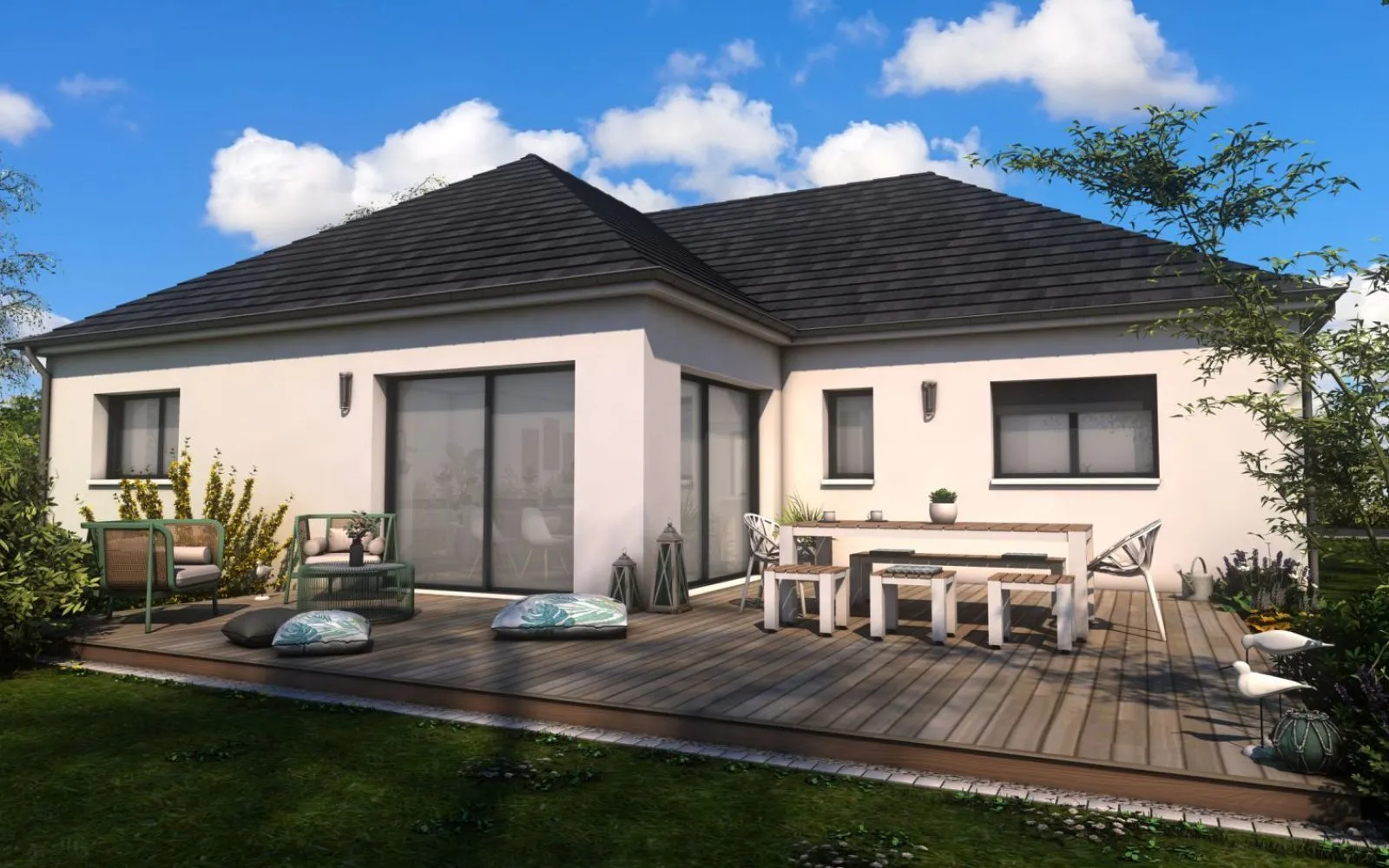 Projet de construction d'une maison 119.03 m² avec terrain à HEDE (35) à Hédé-Bazouges — photo 2
