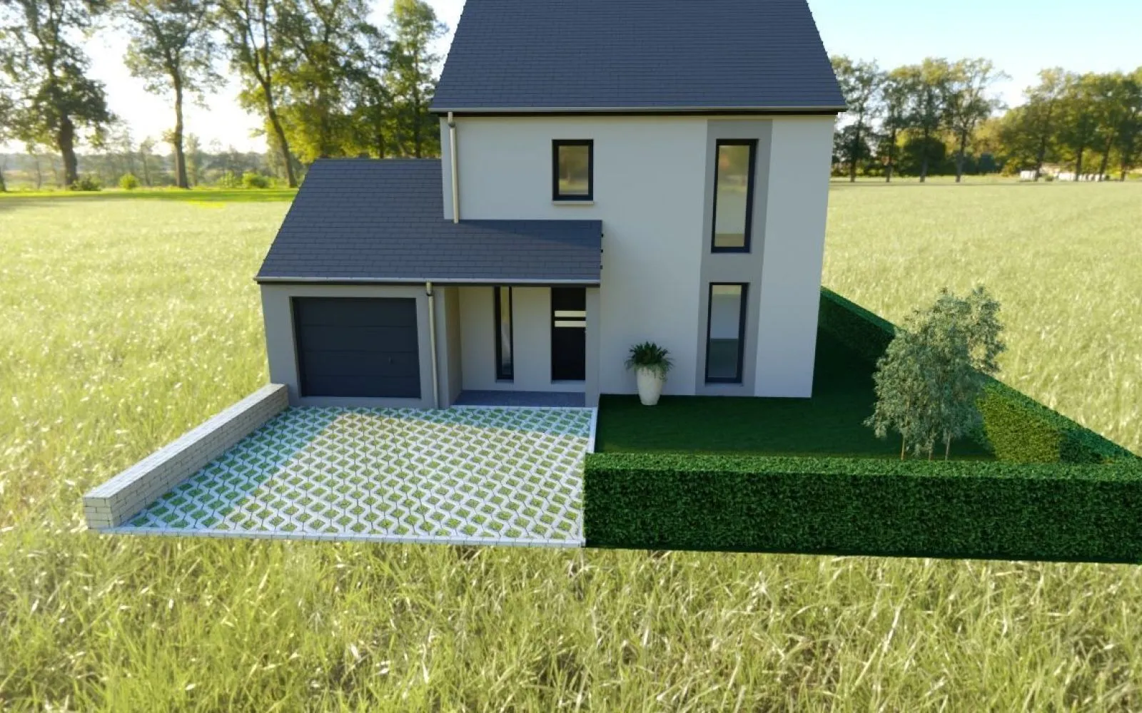 Projet de construction d'une maison 100 m² avec terrain à HEDE (35) à Hédé-Bazouges — photo 1