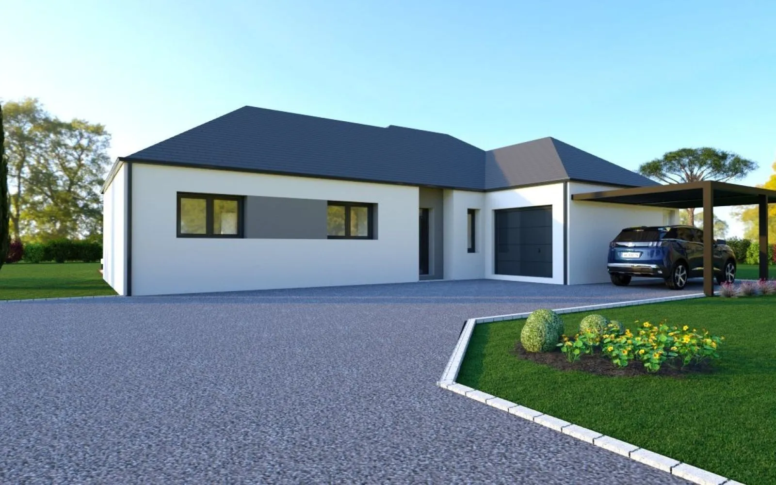 Projet de construction d'une maison 115.14 m² avec terrain à HEDE (35) à Hédé-Bazouges — photo 2