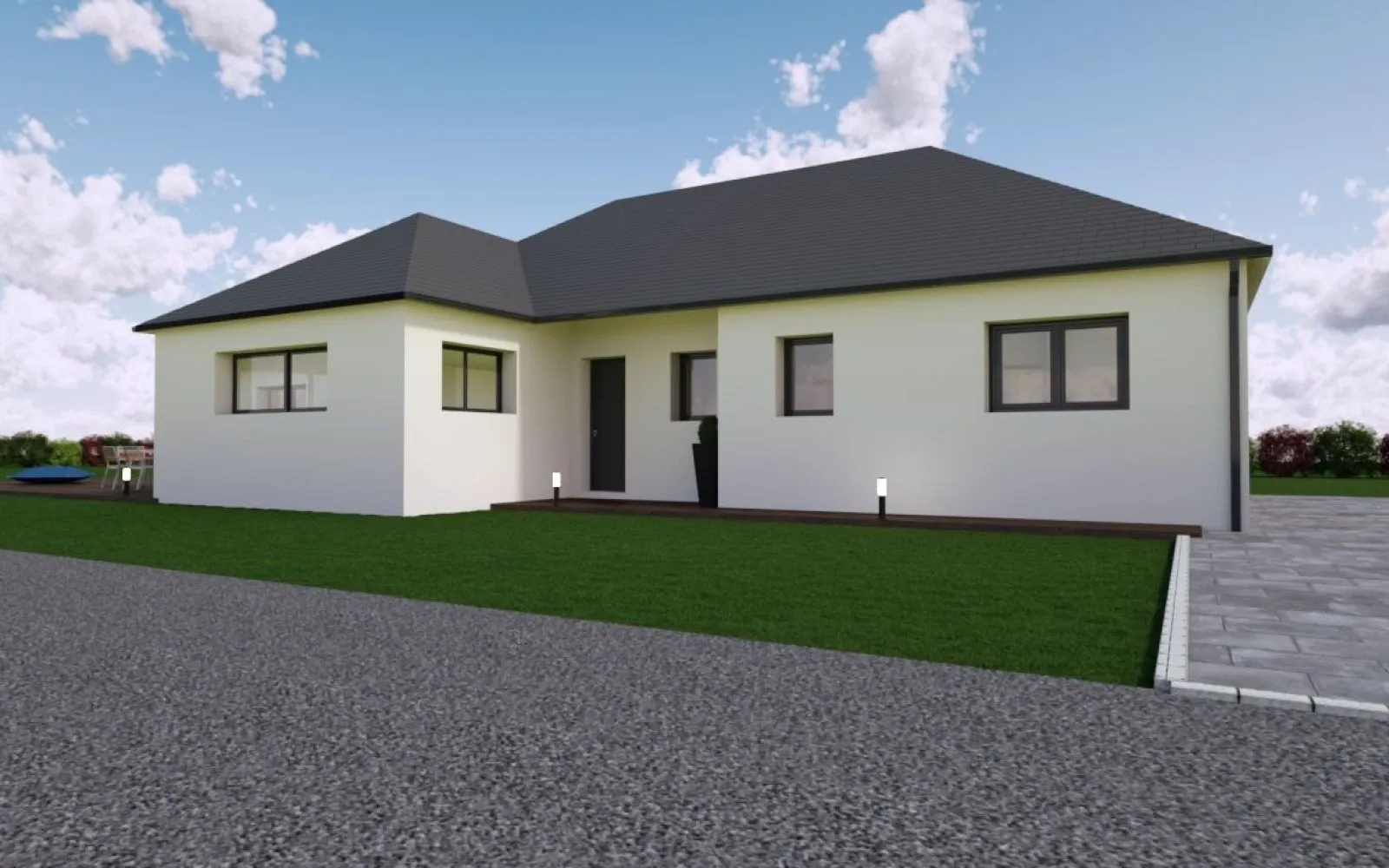 Projet de construction d'une maison 143.85 m² avec terrain à HEDE (35) à Hédé-Bazouges — photo 1