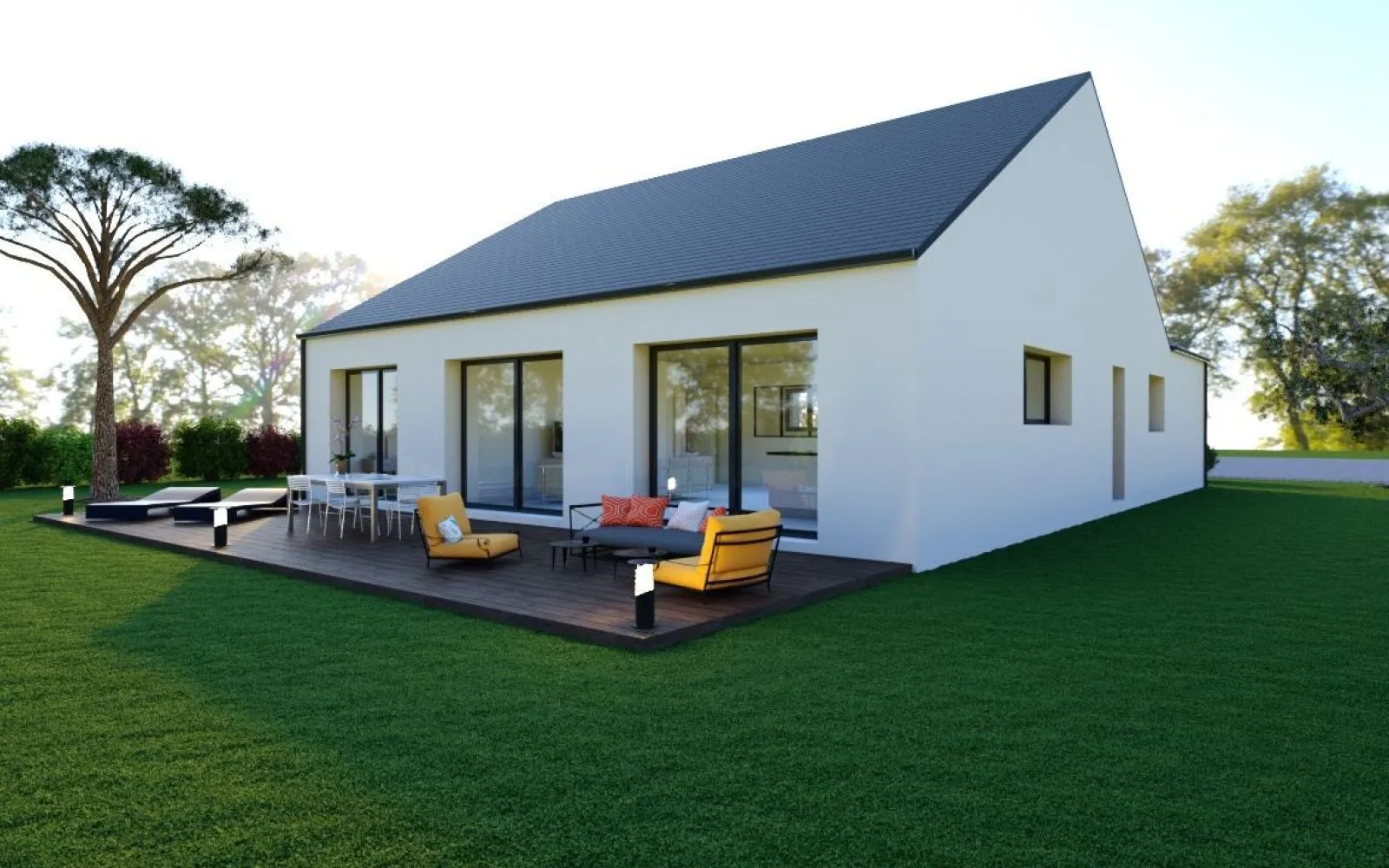 Projet de construction d'une maison 120.26 m² avec terrain à HEDE (35) à Hédé-Bazouges — photo 2